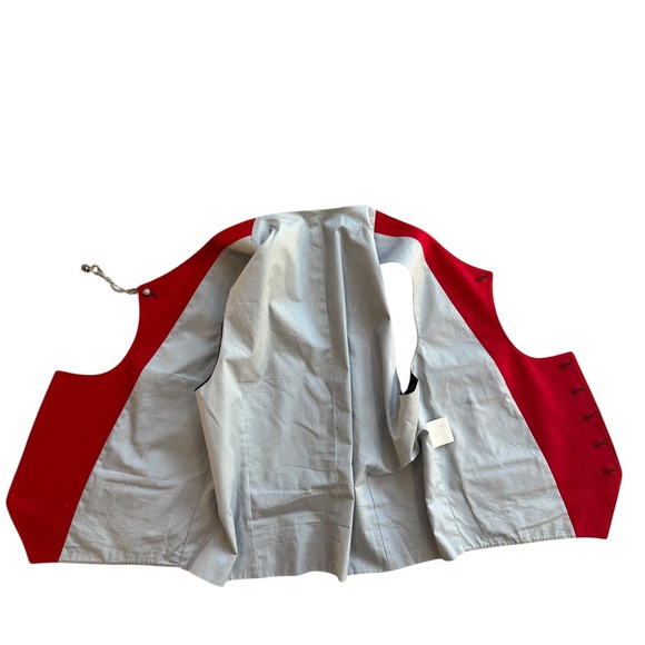 Miesbacher Trachten Vest Mens Green Wool Trachten Germam Oktoberfest Sz 56 L/XL - Picture 3 of 9